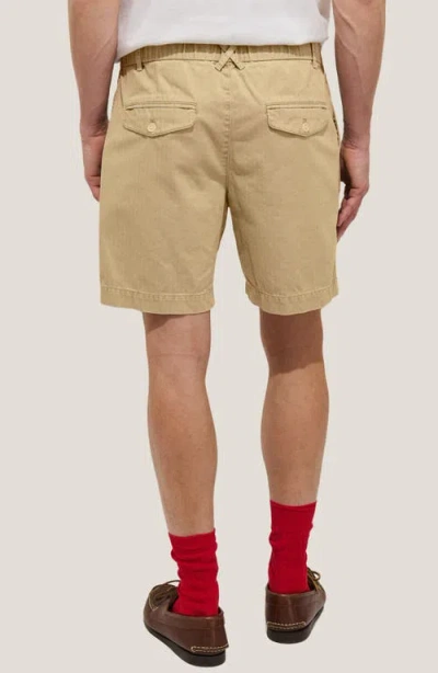 Alex Mill Pull-on Cotton Shorts In Gray