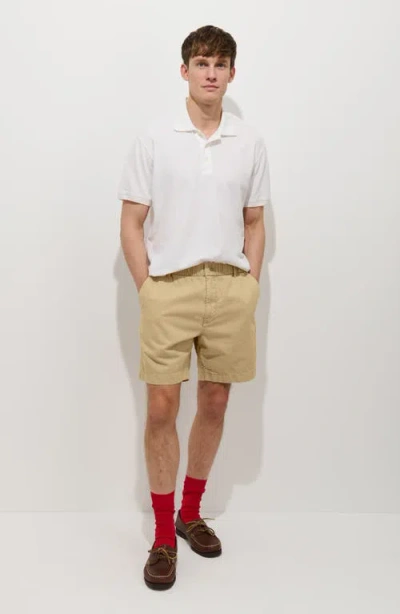 Alex Mill Pull-on Cotton Shorts In Gray