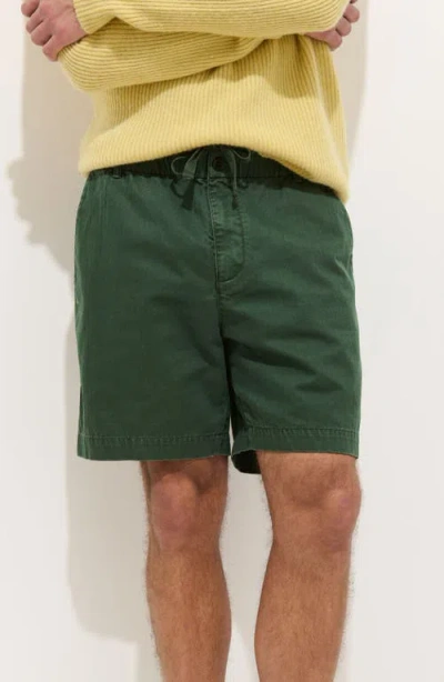 Alex Mill Pull-on Cotton Shorts In Metallic