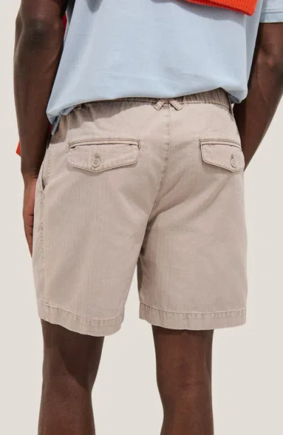Alex Mill Pull-on Cotton Shorts In Gray
