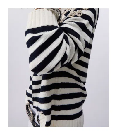 Liu •jo Stone-embroidery Sweater In Multi