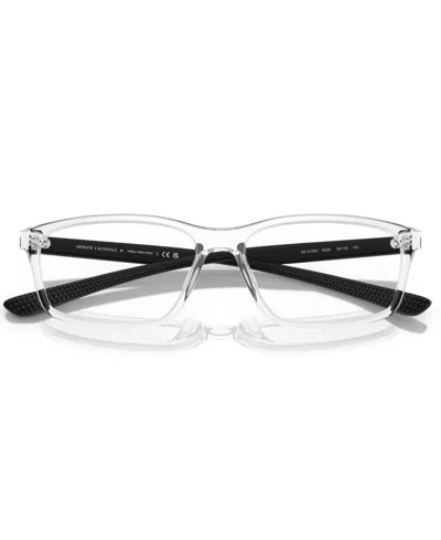 Armani Exchange 56mm Rectangle Optical Glasses In Black