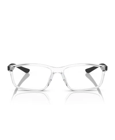 Armani Exchange 56mm Rectangle Optical Glasses In Black