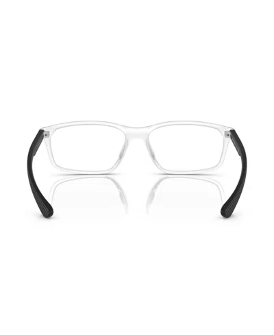 Armani Exchange 56mm Rectangle Optical Glasses In Black