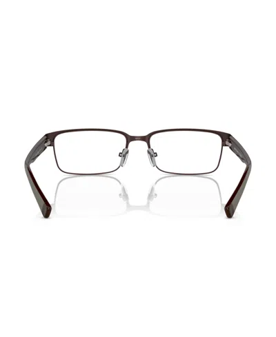 Armani Exchange 54mm Rectangle Optical Glasses In Brown