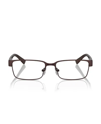 Armani Exchange 54mm Rectangle Optical Glasses In Brown