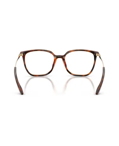 Armani Exchange 52mm Irregular Optical Glasses In Brown