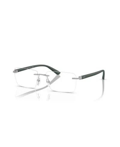 Armani Exchange 56mm Rectangle Optical Glasses In Green