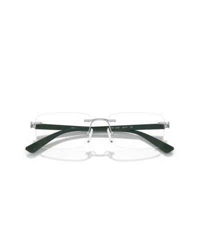 Armani Exchange 56mm Rectangle Optical Glasses In Green