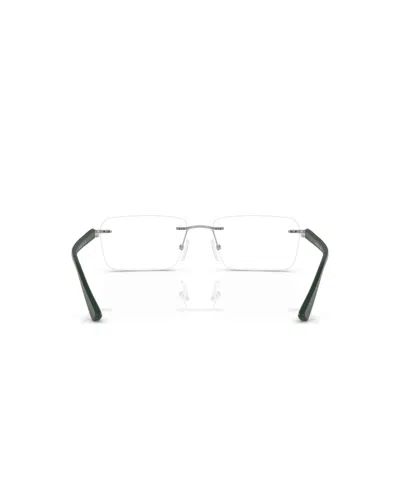 Armani Exchange 56mm Rectangle Optical Glasses In Green