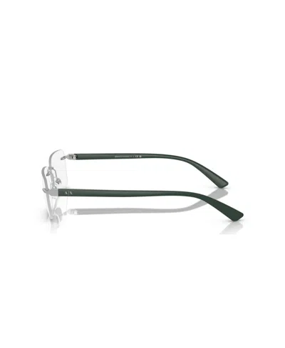 Armani Exchange 56mm Rectangle Optical Glasses In Green