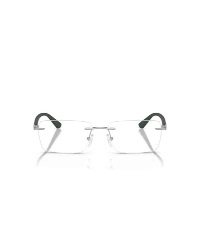 Armani Exchange 56mm Rectangle Optical Glasses In Green