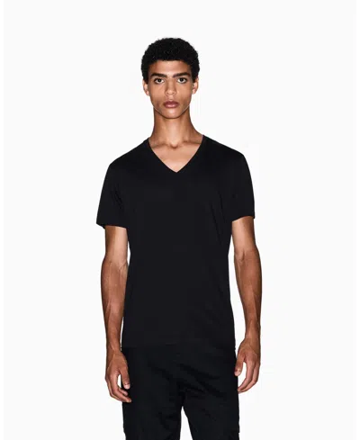 Armani Exchange Basic V-neck T-shirt In Black