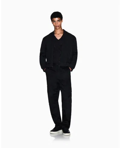 Armani Exchange Basic V-neck T-shirt In Black