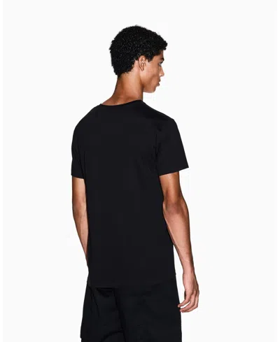 Armani Exchange Basic V-neck T-shirt In Black