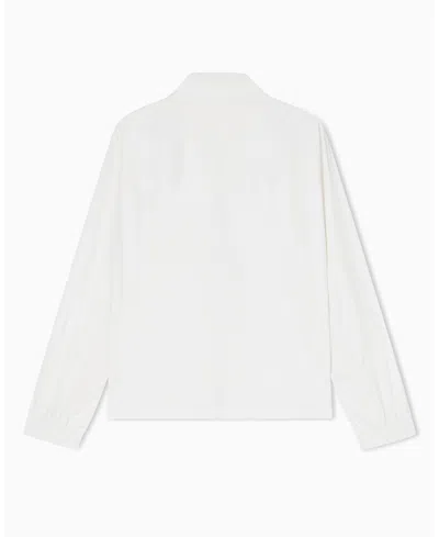 Armani Exchange Technical Fabric Blouson In White