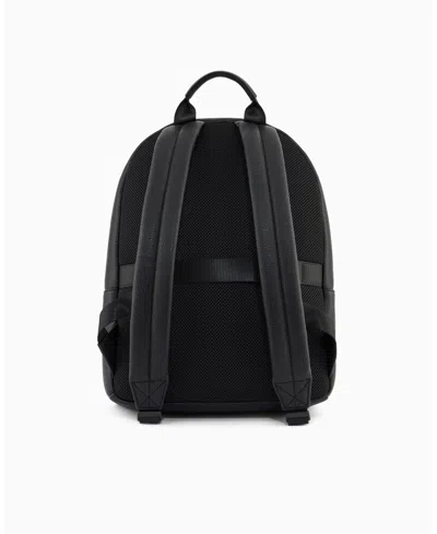 Armani Exchange Technical Fabric Backpack In Black