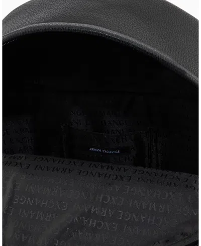 Armani Exchange Technical Fabric Backpack In Black