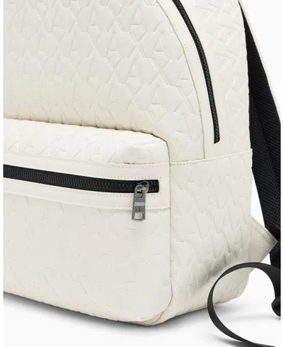 Armani Exchange Men's Backpack In White
