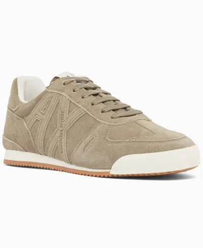 Armani Exchange Technical Fabric Sneakers In Neutral