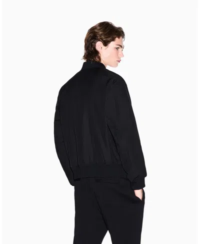 Armani Exchange Men's Night Lab Bomber Jacket In Black