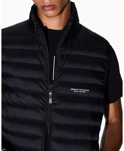 Armani Exchange Down Gilet Black In Black