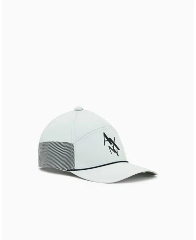 Armani Exchange Logo Baseball Cap In Blue