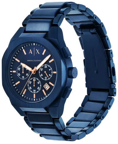 Armani Exchange Sync 42mm Watch In Blue