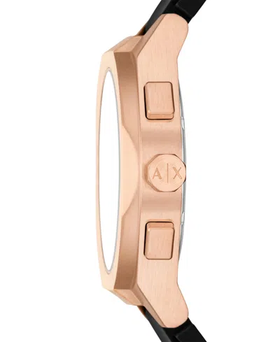Armani Exchange Men's Sync Black Dial Watch In Multi