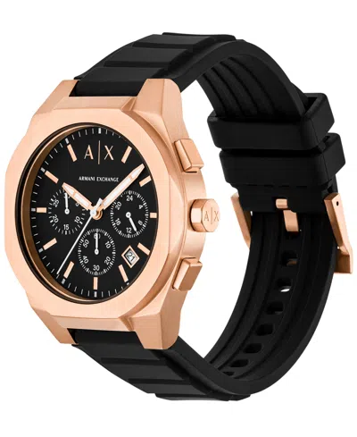 Armani Exchange Men's Sync Black Dial Watch In Multi