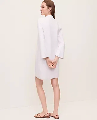 Ann Taylor Collared Shift Dress In Neutral