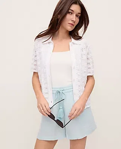 Ann Taylor The Petite Pull-on Short In Blue