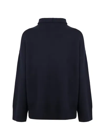 Aspesi Turtleneck Sweater In Blue