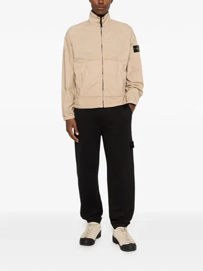 Stone Island Logo-patch Jacket In Multi