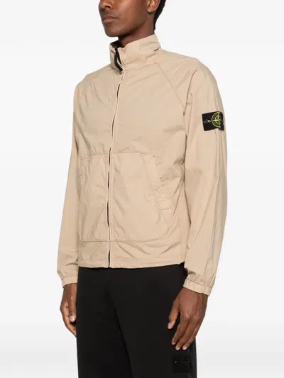 Stone Island Logo-patch Jacket In Multi