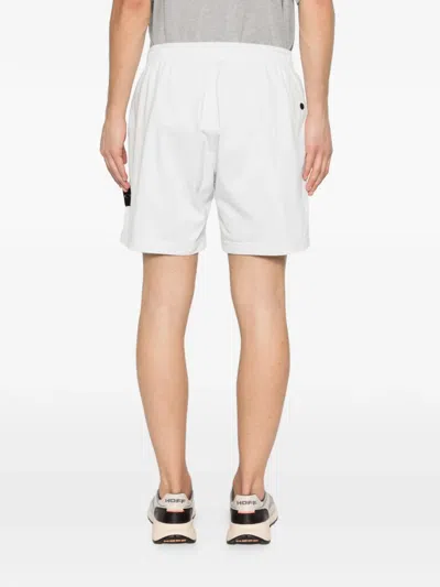 Stone Island Compass-patch Shorts In White