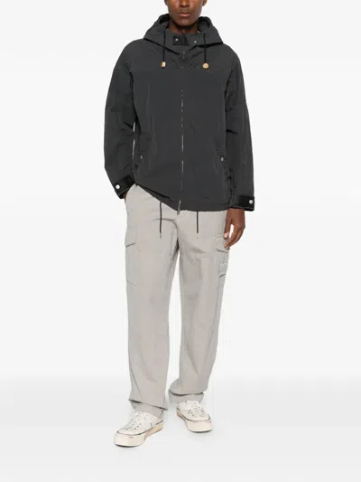 Stone Island Compass-patch Cargo Pants In Gray