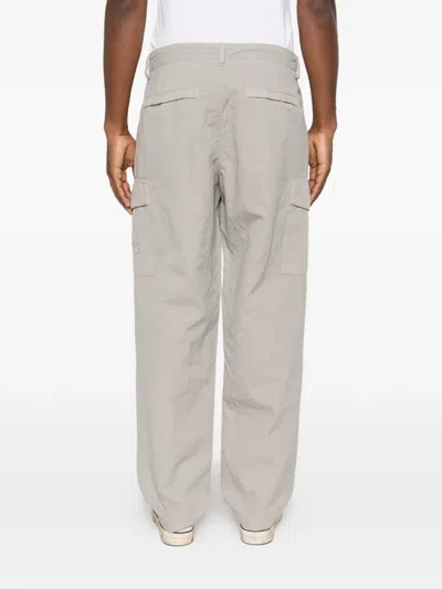 Stone Island Compass-patch Cargo Pants In Gray