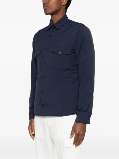 Eleventy Chest-pocket Jacket In Blue