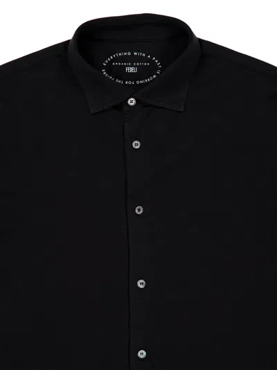Fedeli Knitted Long-sleeve Shirt In Multi