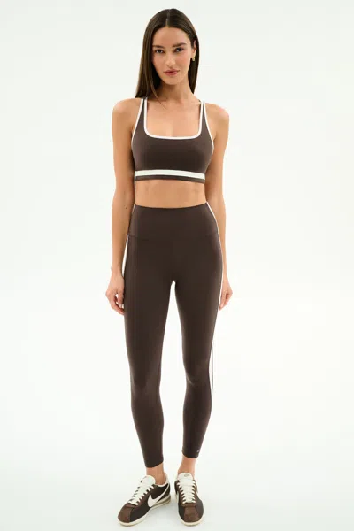 Splits59 Bianca Rigor Racerback Sports Bra In Brown