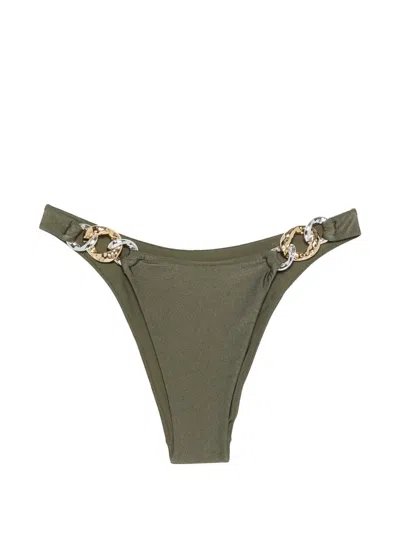 Simkhai Athens Side Chain Bikini Bottom In Brown