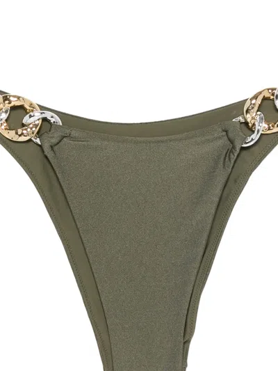 Simkhai Athens Side Chain Bikini Bottom In Brown