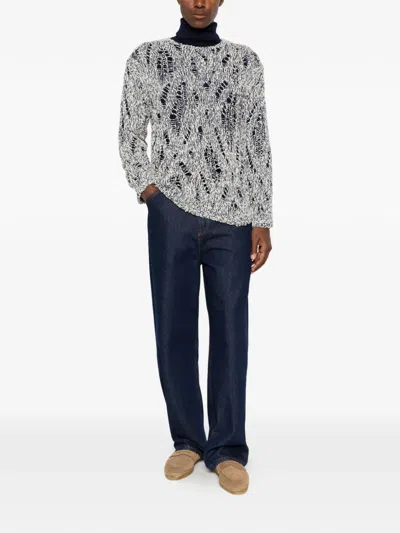 Amaranto Distressed-effect Sweater In Multi