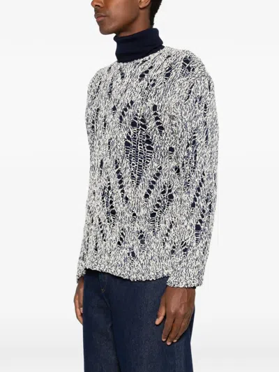 Amaranto Distressed-effect Sweater In Multi