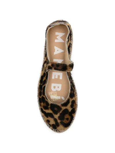 Manebi Leopard-print Touch-strap Espadrilles In Multi