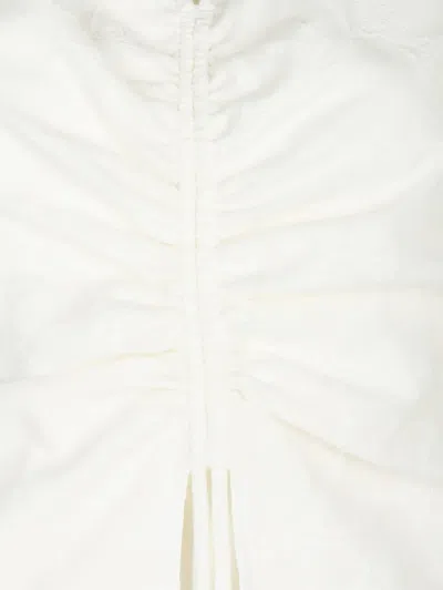 Simkhai Arabella Ruched Top In White