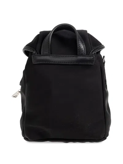 Moncler Functional Polyester Backpack With Multiple Pockets In Black