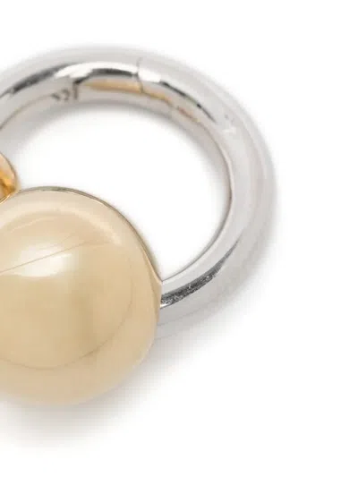 Rainbow K Piercing Diamond Erring In Metallic