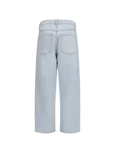 Agolde Button Jeans In Blue